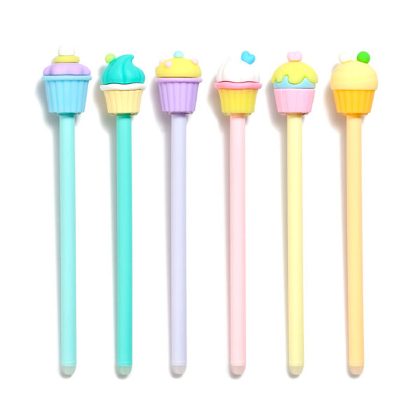 Erasable Pen with PVC Topper - Cupcake - Image 2