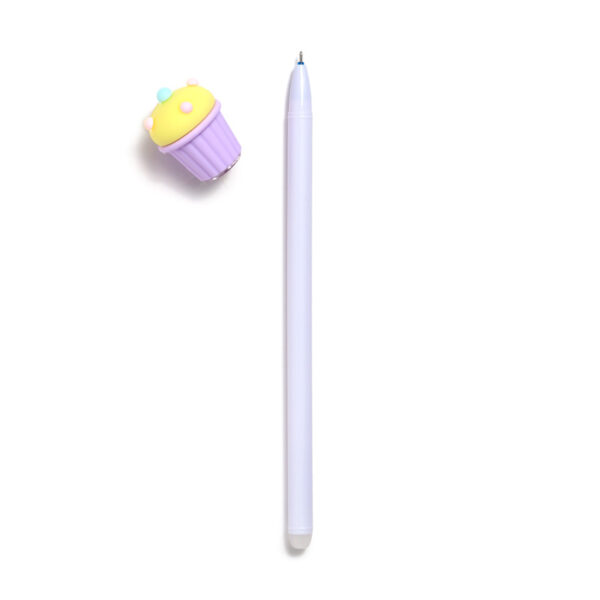 Erasable Pen with PVC Topper - Cupcake - Image 7