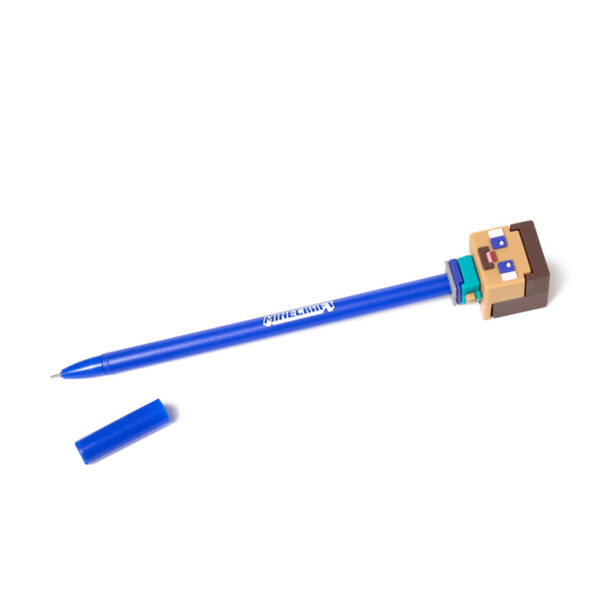 Erasable Pen with Silicone Topper - Minecraft Chibi Style - Image 3