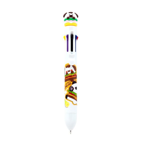 Multi Colour Pen (8 Colours) - Cute Hamburger - Image 4