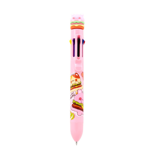Multi Colour Pen (8 Colours) - Cute Hamburger - Image 5