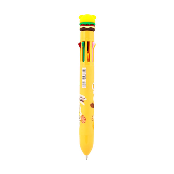 Multi Colour Pen (8 Colours) - Cute Hamburger - Image 9