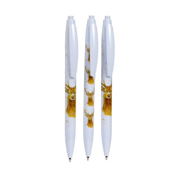 Recycled ABS 3 Piece Pen Set - Jan Pashley Stag - Image 2