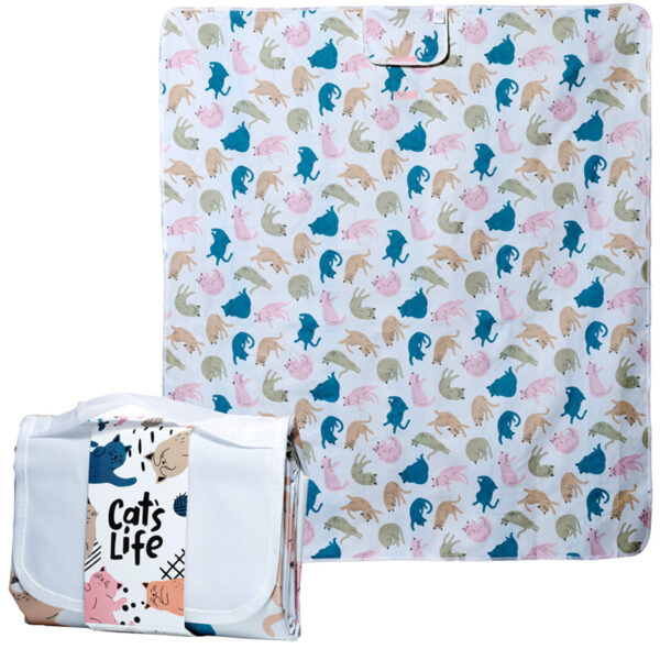 Cat's Life Picnic Blanket - Image 9