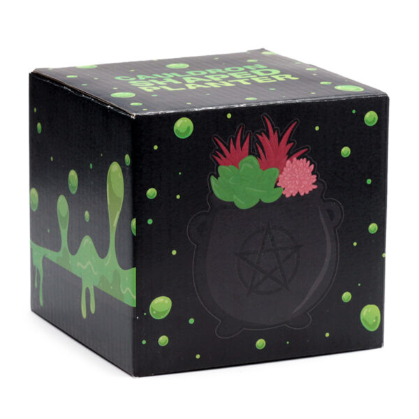 Decorative Ceramic Indoor Shaped Planter - Witches Cauldron - Image 3