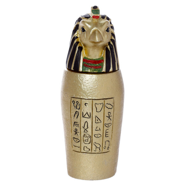 Decorative Gold Egyptian Canopic Jar Trinket Box - Image 6