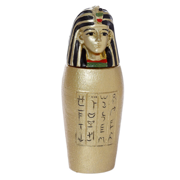 Decorative Gold Egyptian Canopic Jar Trinket Box - Image 7