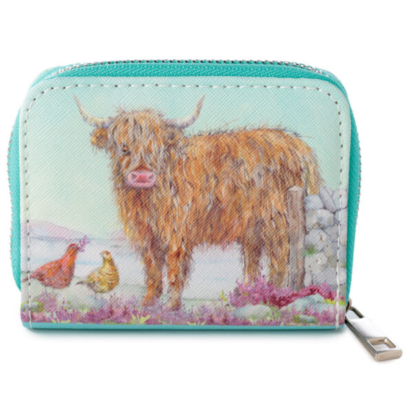 Small Zip Around Wallet - Jan Pashley Highland Coo Cow - Image 5
