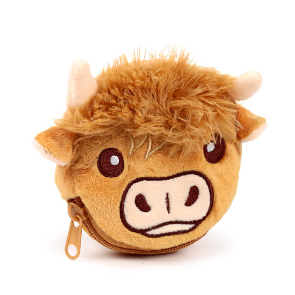 Plush Change Purse - Highland Coo Cow - Image 3