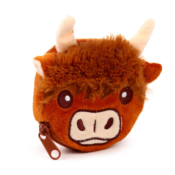 Plush Change Purse - Highland Coo Cow - Image 4