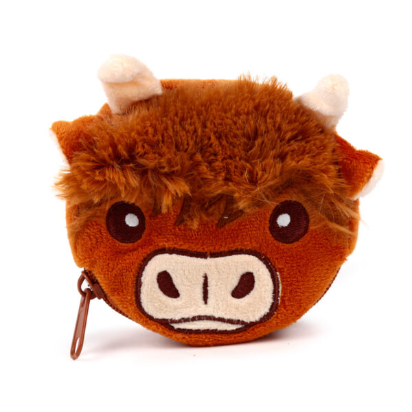 Plush Change Purse - Highland Coo Cow - Image 9