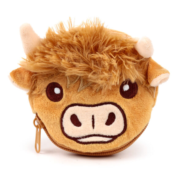 Plush Change Purse - Highland Coo Cow - Image 10