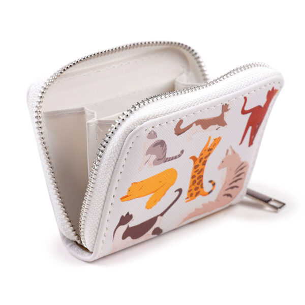 Small Zip Around Wallet - Feline Fine Cats - Image 3