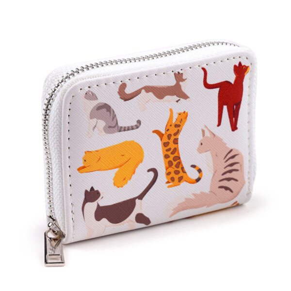 Small Zip Around Wallet - Feline Fine Cats - Image 5