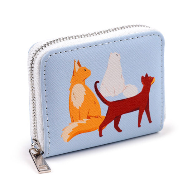 Small Zip Around Wallet - Feline Fine Cats - Image 6