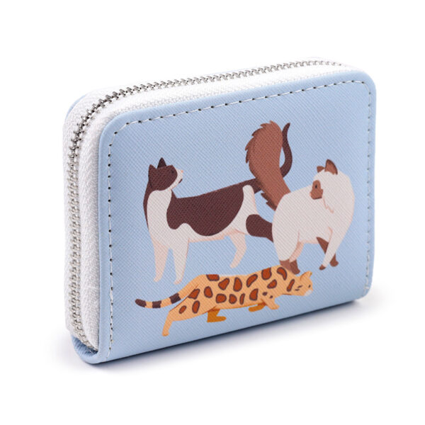 Small Zip Around Wallet - Feline Fine Cats - Image 8