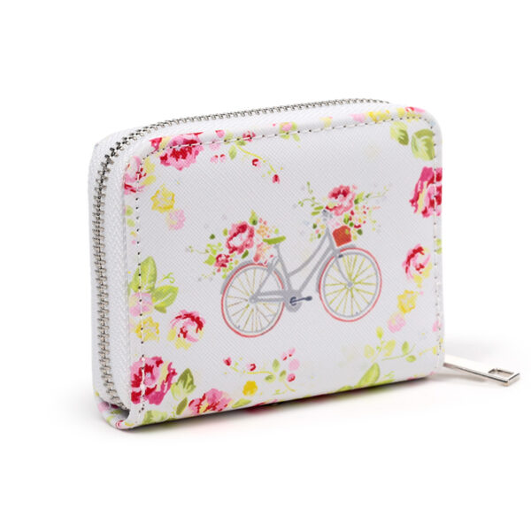 Small Zip Around Wallet - Julie Dodsworth Pink Botanical - Image 4