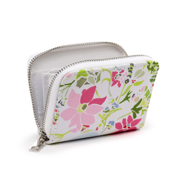 Small Zip Around Wallet - Julie Dodsworth Pink Botanical - Image 5