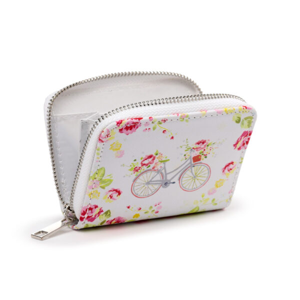 Small Zip Around Wallet - Julie Dodsworth Pink Botanical - Image 6