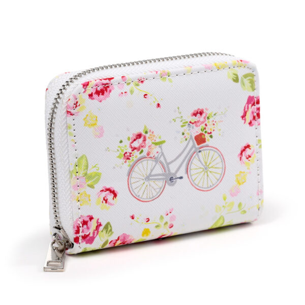 Small Zip Around Wallet - Julie Dodsworth Pink Botanical - Image 8