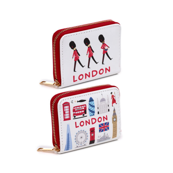 Small Zip Around Wallet - London Souvenir - Image 2