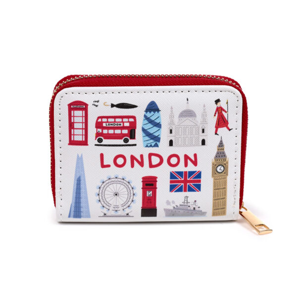 Small Zip Around Wallet - London Souvenir - Image 6