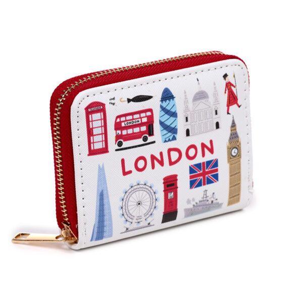 Small Zip Around Wallet - London Souvenir - Image 8