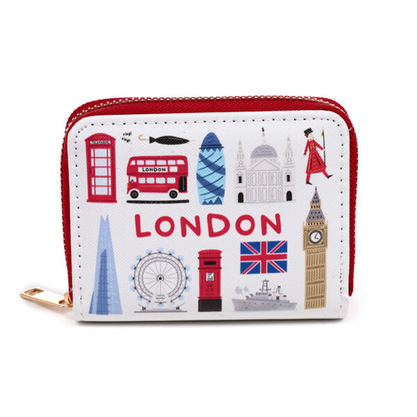 Small Zip Around Wallet - London Souvenir - Image 10