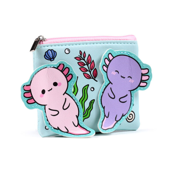 Shaped Change Purse - Adoramals Maddie the Axolotl - Image 2