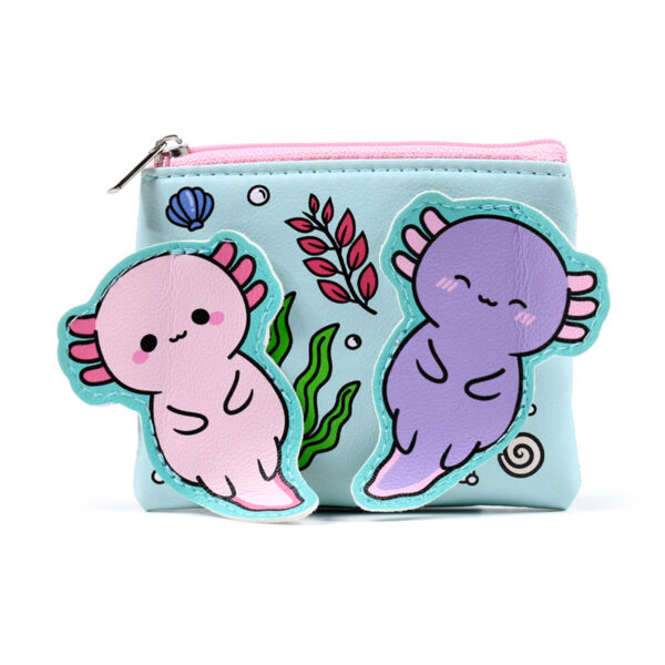 Shaped Change Purse - Adoramals Maddie the Axolotl - Image 3