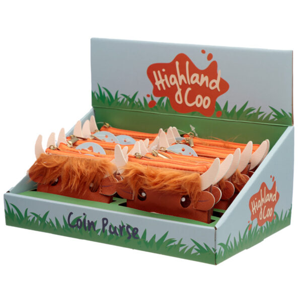 PVC Purse - Highland Coo Cow with Fluffy Fringe - Image 4