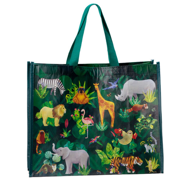 Recycled RPET Reusable Shopping Bag - Animal Kingdom - Image 2