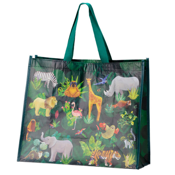 Recycled RPET Reusable Shopping Bag - Animal Kingdom - Image 3