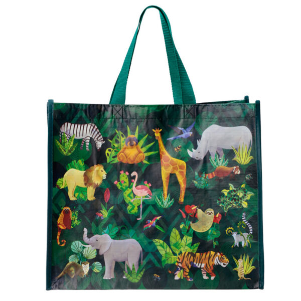 Recycled RPET Reusable Shopping Bag - Animal Kingdom - Image 4