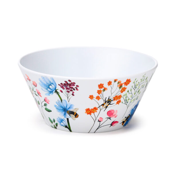 Recycled RPET Set of 4 Picnic Bowls - Nectar Meadows - Image 4