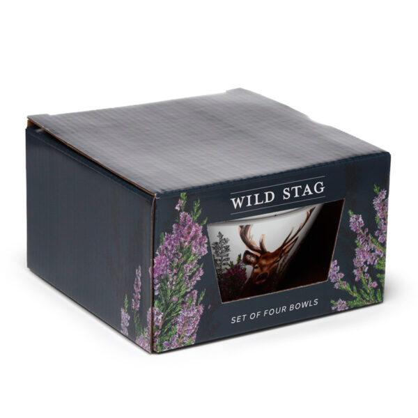 Recycled RPET Set of 4 Picnic Bowls - Wild Stag - Image 2