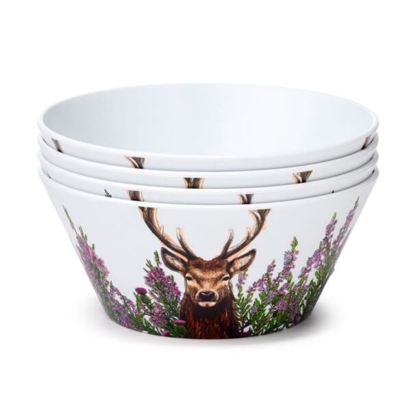 Recycled RPET Set of 4 Picnic Bowls - Wild Stag - Image 7