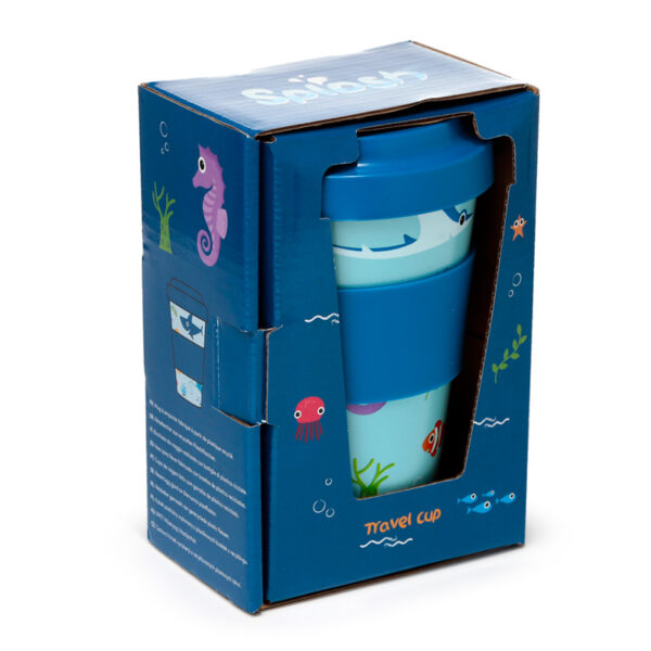 Recycled RPET Travel Mug 400ml - Splosh Sealife - Image 2
