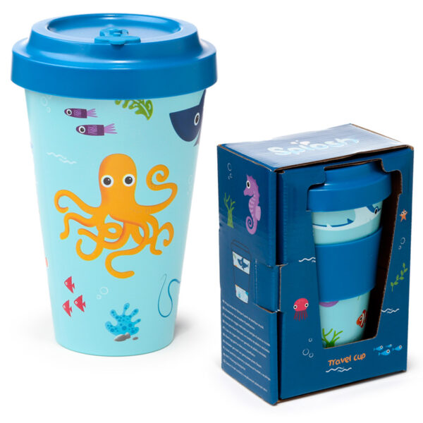 Recycled RPET Travel Mug 400ml - Splosh Sealife - Image 9
