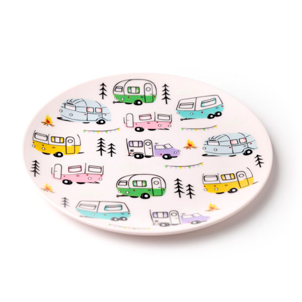 Recycled RPET Set of 4 Picnic Plates - Wildwood Caravan - Image 4