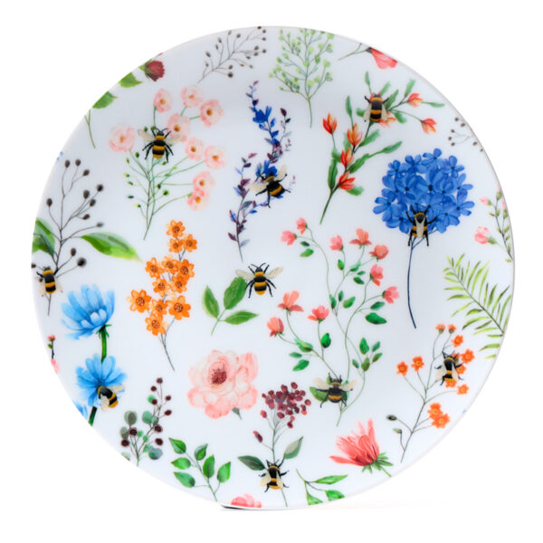 Recycled RPET Set of 4 Picnic Plates - Nectar Meadows - Image 3
