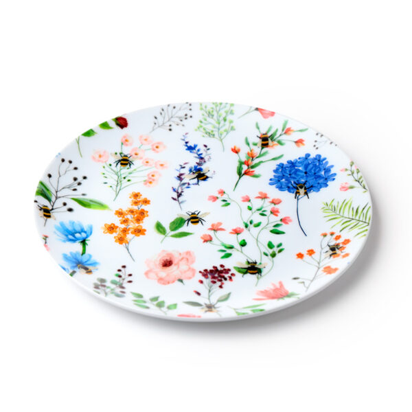 Recycled RPET Set of 4 Picnic Plates - Nectar Meadows - Image 4