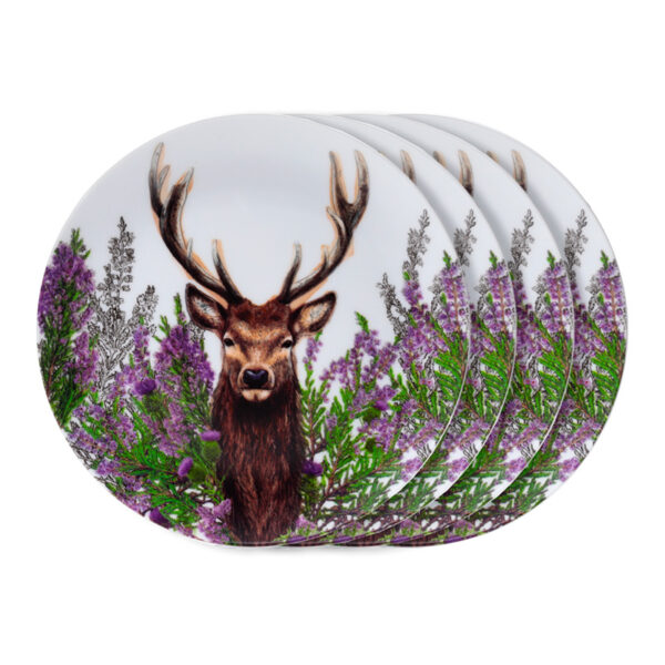 Recycled RPET Set of 4 Picnic Plates - Wild Stag - Image 2