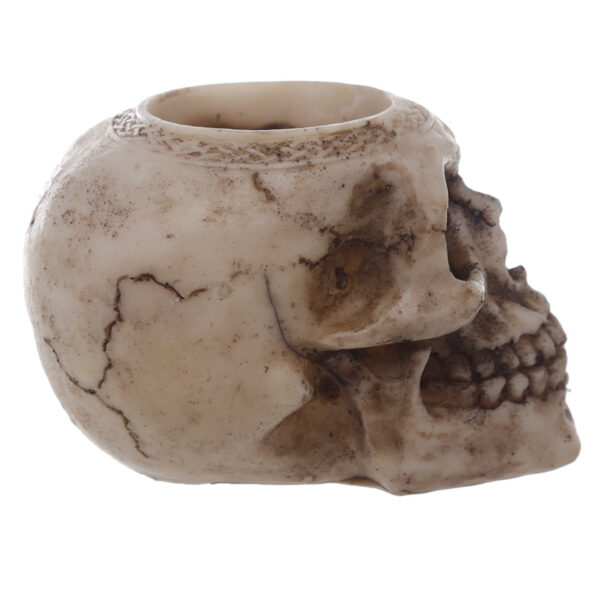 Tea Light Candle Holder - Skull - Image 3