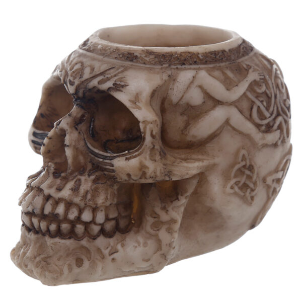 Tea Light Candle Holder - Skull - Image 6