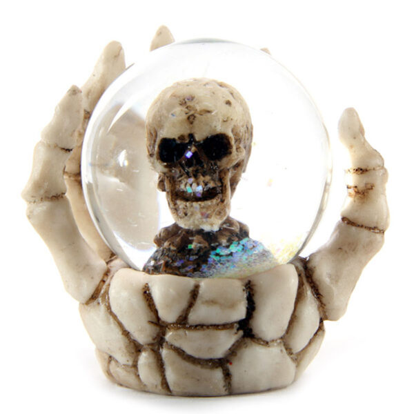 Fantasy Skeleton Hand and Skull Snow Globe - Image 2