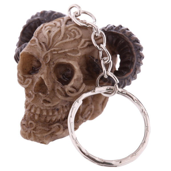Novelty Keyring - Celtic Skull Head - Image 5