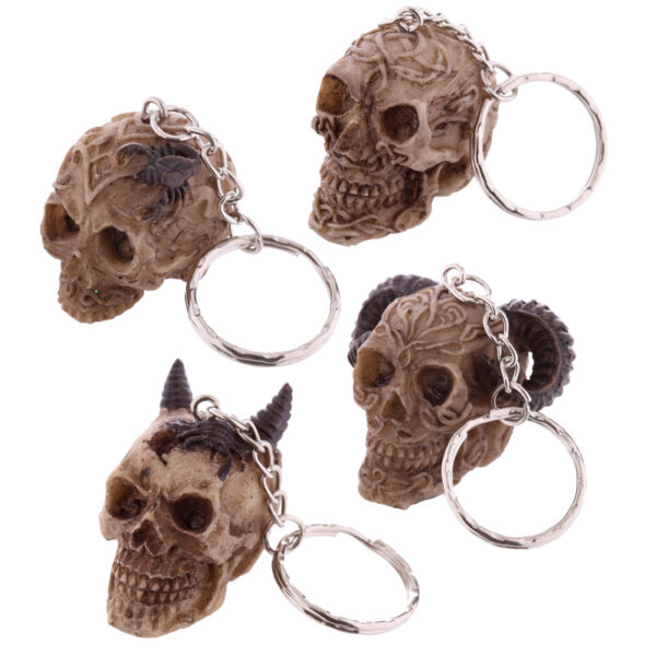 Novelty Keyring - Celtic Skull Head - Image 6
