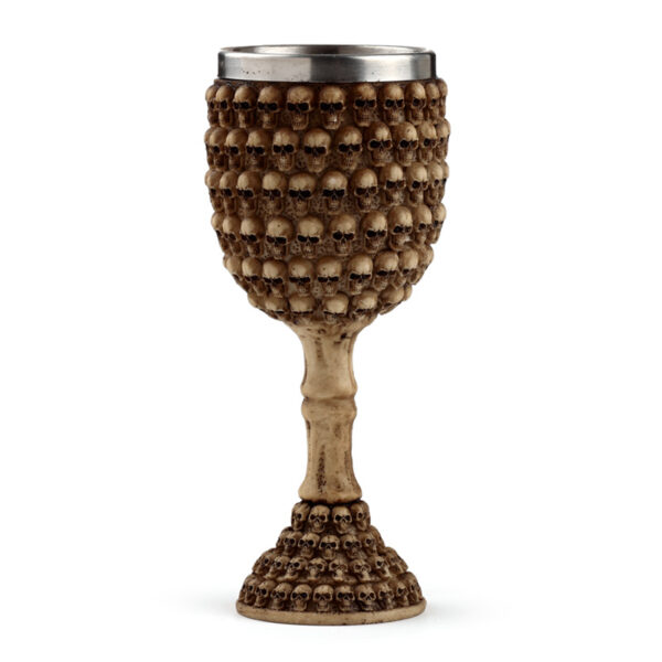 Decorative Gothic Multi Skulls Goblet - Image 4