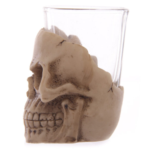 Fantasy Glass and Resin Skull Shot Glasses - Image 2